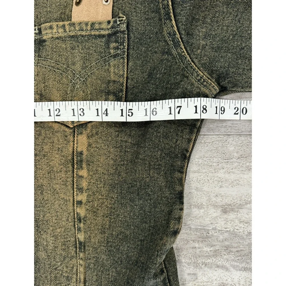 Virgin Only Denim Full Zip Stone Wash Jean Denim Jacket Girls Juniors Size Large